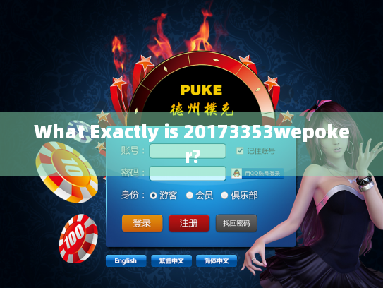 What Exactly is 20173353wepoker? What Exactly is 20173353wepoker?