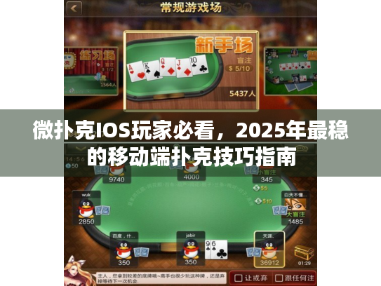 微扑克IOS玩家必看，2025年最稳的移动端扑克技巧指南