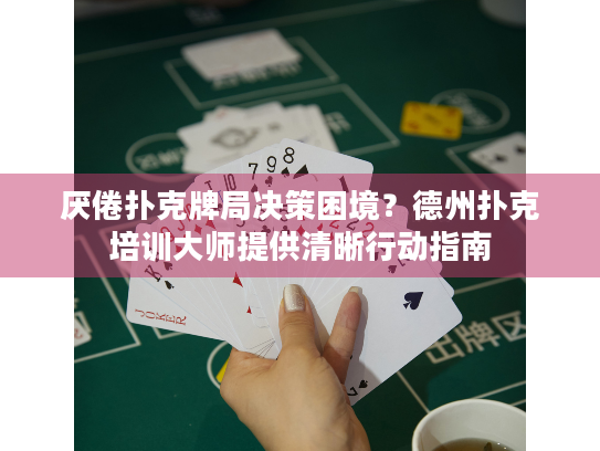 厌倦扑克牌局决策困境？德州扑克培训大师提供清晰行动指南