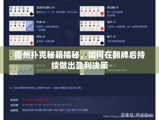 德州扑克秘籍揭秘，如何在翻牌后持续做出盈利决策