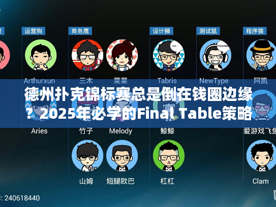 德州扑克锦标赛总是倒在钱圈边缘？2025年必学的Final Table策略全解析