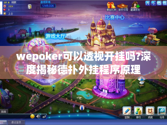 wepoker可以透视开挂吗?深度揭秘德扑外挂程序原理 wepoker可以透视开挂吗?深度揭秘德扑外挂程序原理