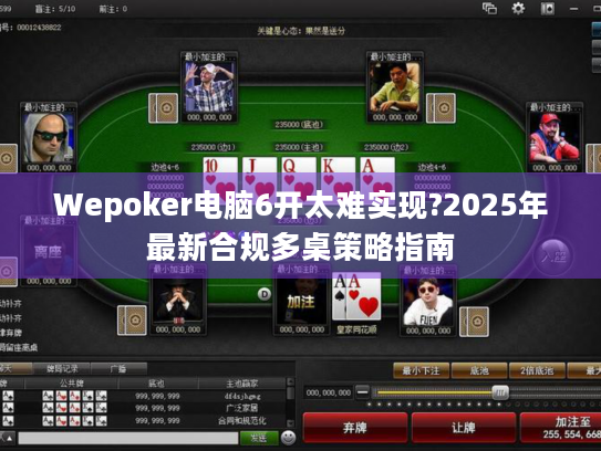 Wepoker电脑6开太难实现?2025年最新合规多桌策略指南