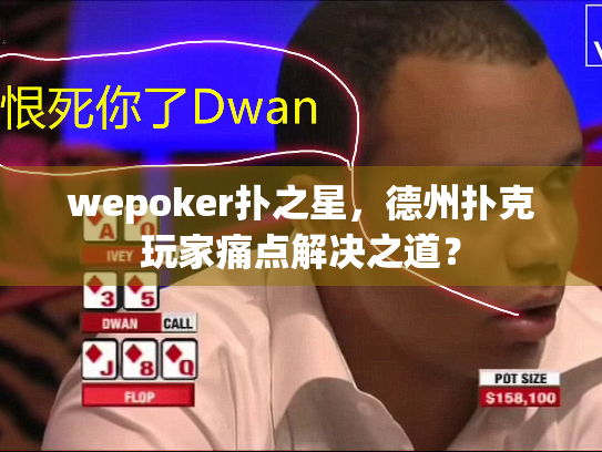 wepoker扑之星，德州扑克玩家痛点解决之道？