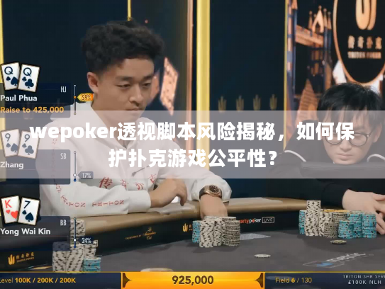 wepoker透视脚本风险揭秘，如何保护扑克游戏公平性？